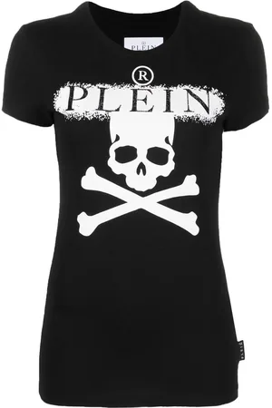 Philipp Plein Kortærmet T-shirt med dødningehoved