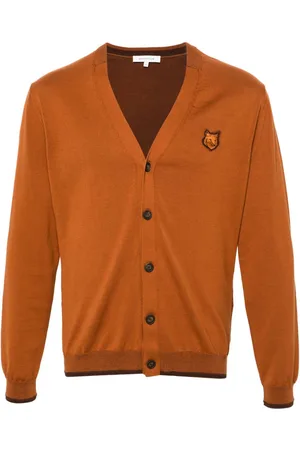 Maison Kitsuné Cardigan med logomærke