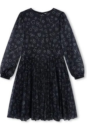Sonia Rykiel Enfant Glimmer-udsmykket kjole med grafisk tryk