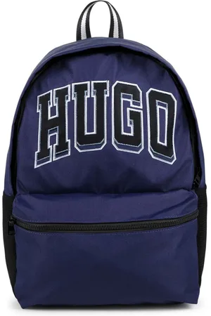 HUGO BOSS Rygsæk i lærred med logomærke