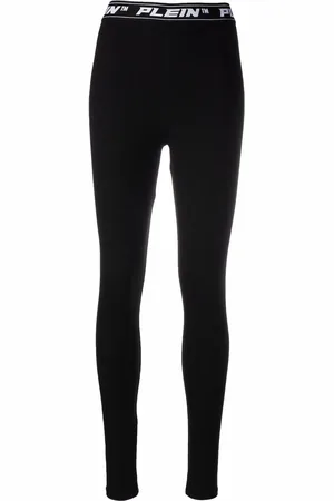 Philipp Plein Leggings med logobånd i taljen