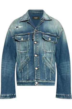 Dsquared2 Denimjakke med slitageeffekt
