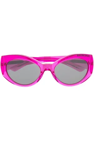Balenciaga Cat-eye-solbriller med præget logo