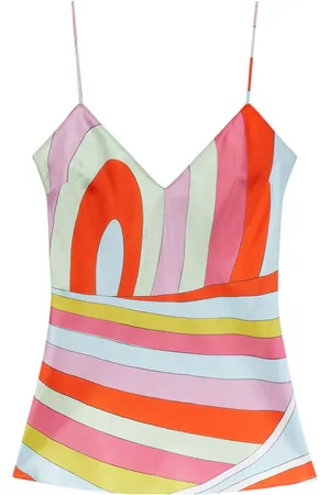 Puccini Camisole-top i silke med Iride-tryk