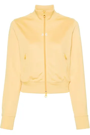Courrèges Interlock sweatshirt med broderet logo og lynlås