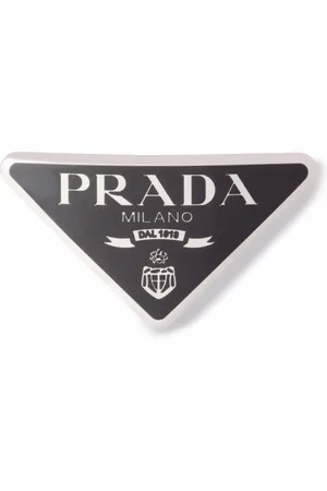 Prada Hårspænde med trekantet logo
