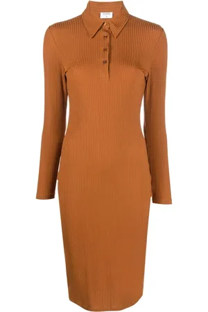Filippa K Ribbet polo-kjole i jersey