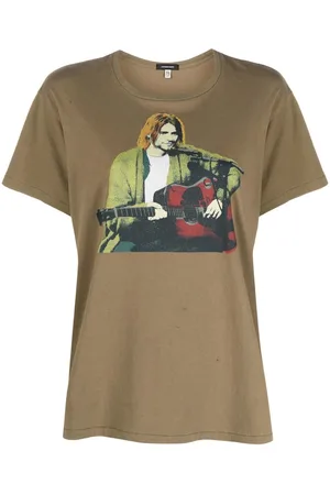 R13 T-shirt med grafisk tryk