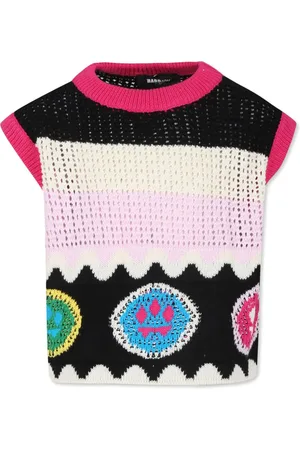 BARROW Strikket top med intarsia-signatur