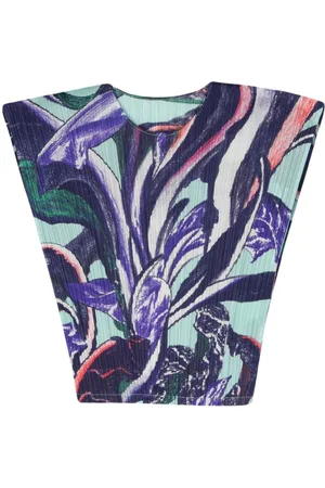 PLEATS PLEASE ISSEY MIYAKE Plisseret Tardivo tanktop