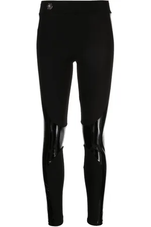Philipp Plein Leggings med paneler og mellemhøj talje
