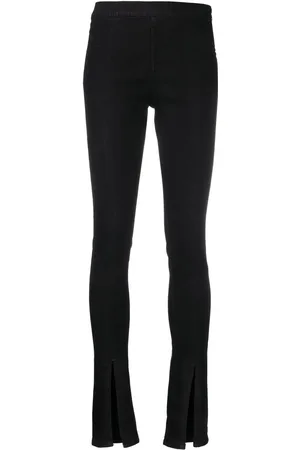 Rick Owens Leggings med sideslids og ankelslids