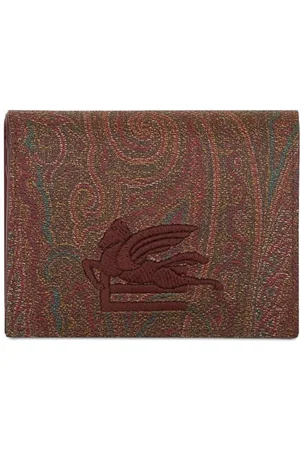 Etro Foldet kortholder med paisleytryk