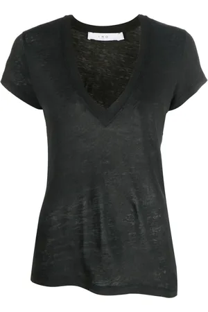 IRO Kortærmet T-shirt med V-hals