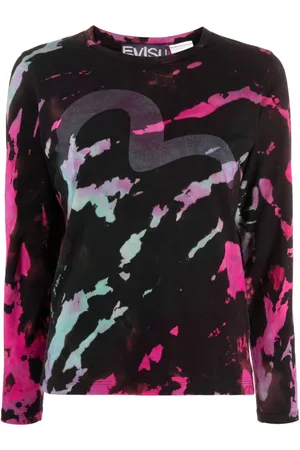 Stain Shade T-shirt med batiktryk