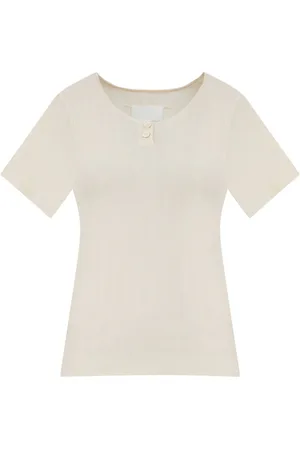 Maison Margiela T-shirt med knappelukning