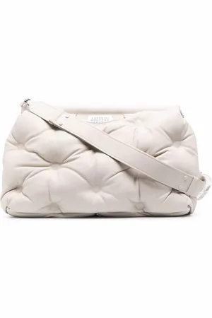 Maison Margiela Stor Glam Slam skuldertaske med quiltet design