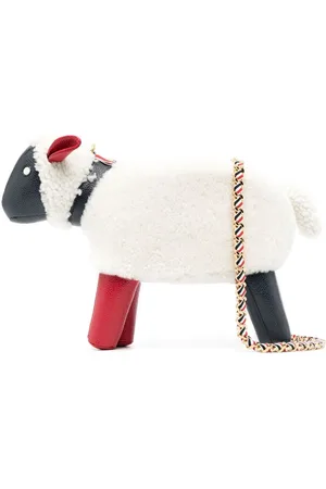 Thom Browne Skuldertaske i lammeskind