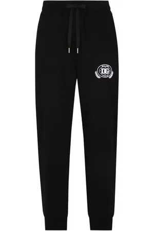 Dolce & Gabbana Joggingbukser med smalle ben og flock-logo