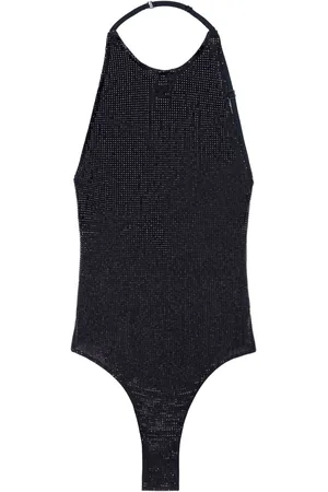 Courrèges Body med udsmykket halterneck