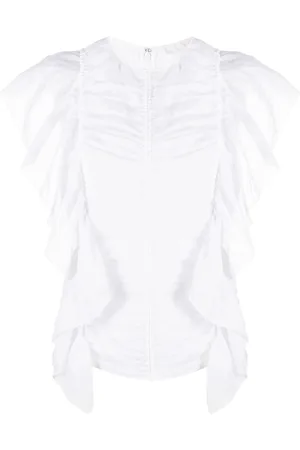 Chloé Flæsebluse med flutter-ærmer
