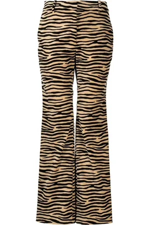Paco rabanne Bukser med tigertryk og lige ben