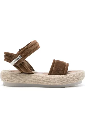 Premiata Sandaler i ruskind med logomærke