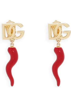 Dolce & Gabbana Dråbe-øreclips med DG-horn