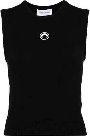 Marine Serre Strikket tanktop med halvmåne