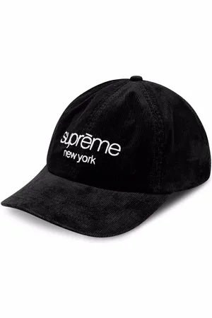 Supreme Kasket i fløjl med klassisk logo