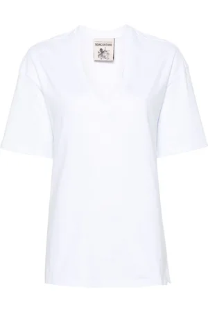 SEMICOUTURE T-shirt med V-hals