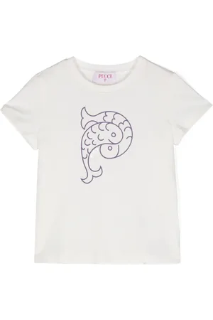 PUCCI Junior T-shirt med logotryk