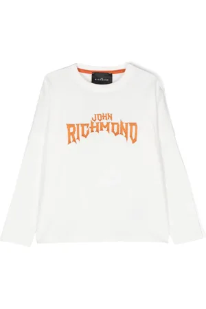 John Richmond T-shirt med logobroderi