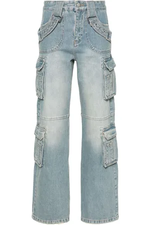 MISBHV Harness cargo-jeans med lav talje