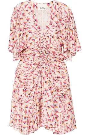 Isabel Marant Kort geometrisk Lienne kjole