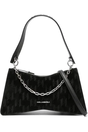 Karl Lagerfeld K/Seven Element tote i ruskind med monogram
