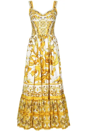 Dolce & Gabbana Lang Majolica kjole