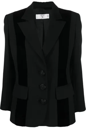 VALENTINO GARAVANI Enkeltradet blazer fra 1980