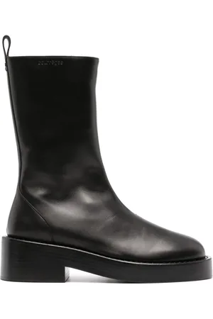 Courrèges 55mm slip-on ankelstøvler i læder