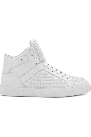 Philipp Plein Mid-top sneakers med nitte-effekt