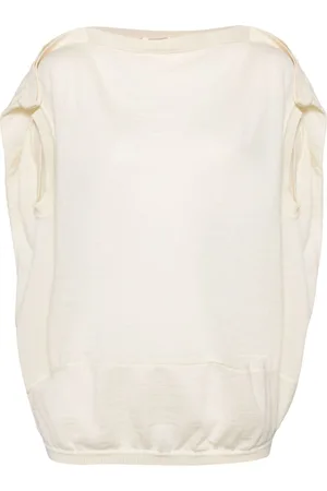 Comme des Garçons Finstrikket uldtop med rund hals