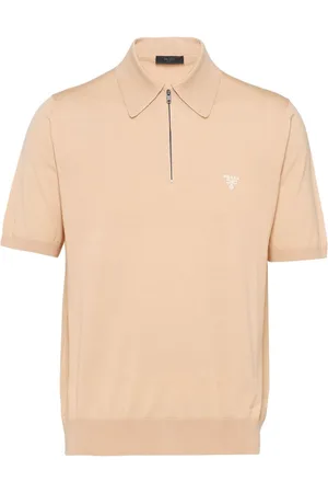 Prada Polo i uld med broderet logo