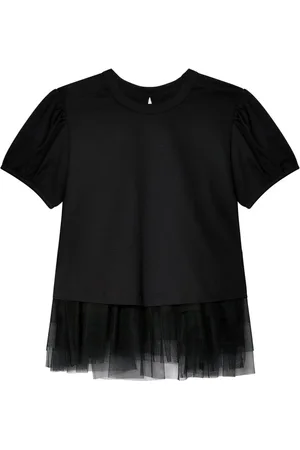 NOIR KEI NINOMIYA Bluse med tyllag