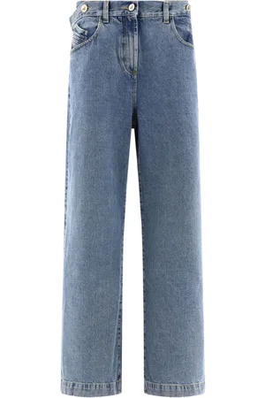 The Attico Jeans med lige ben og broderet logo