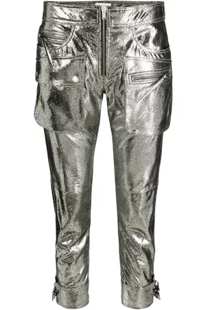Isabel Marant Metalliske croppede Ciane bukser