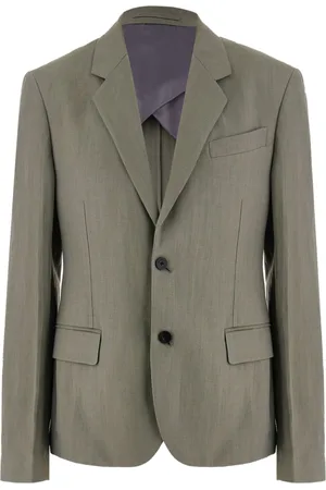 Salvatore Ferragamo Skræddersyede blazer i hørblanding
