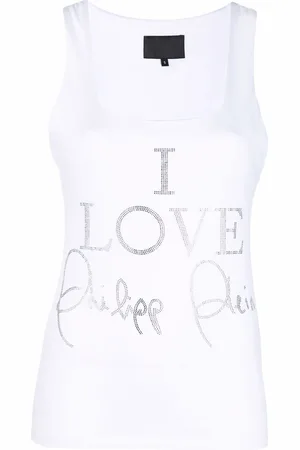 Philipp Plein Krystaludsmykket tanktop