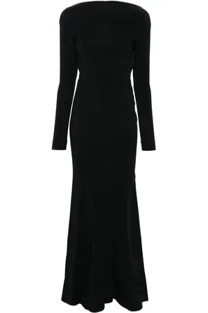 MUGLER Kjole i crepe uden ryg
