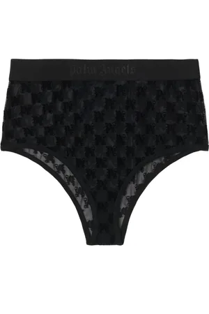 Palm Angels Højtaljede trusser med monogram-mønster