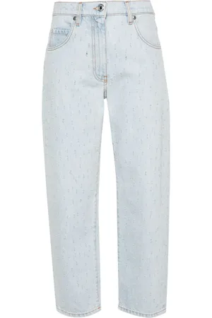 Msgm Boyfriend-jeans med slitageeffekt